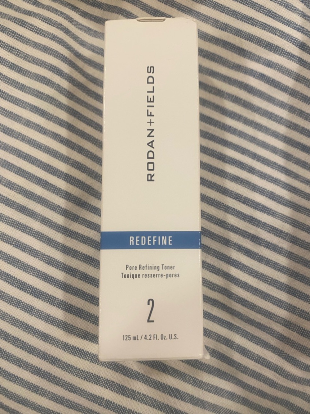Rodan + Fields REDEFINE Pore Refining Toner - White & Blue Box